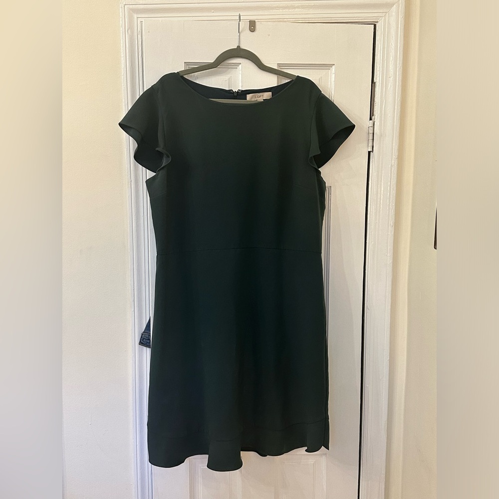 Ann Taylor Loft Flutter Flounce Dress